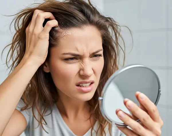 dry scalp and frizzy hairs