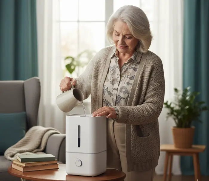 easy to use quick refill humidifier for elderly