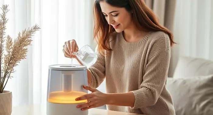 hot or cold water in humidifier