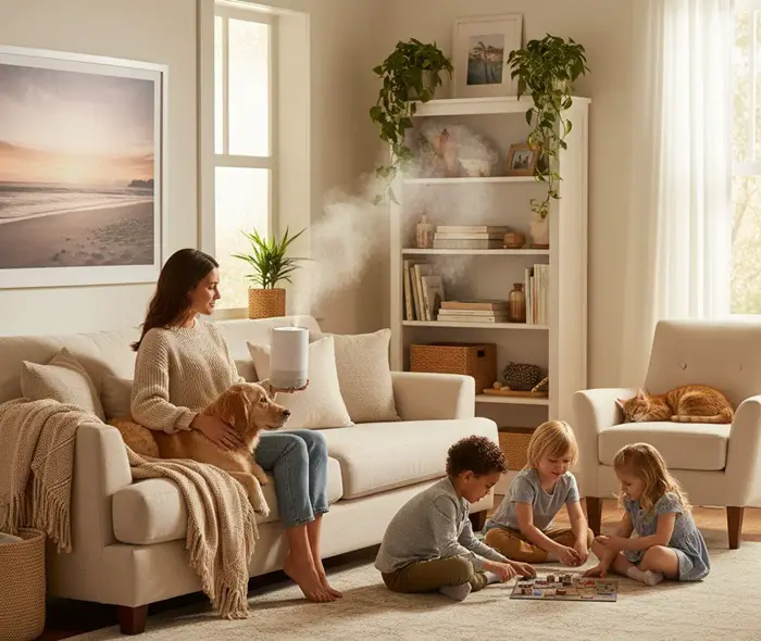 warm or cool mist humidifier for pets