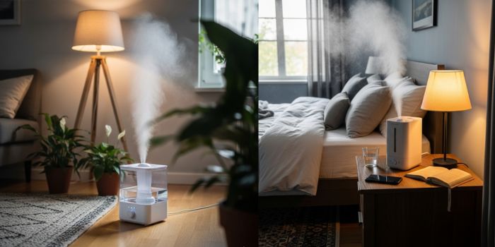 humidifier on floor or nightstand
