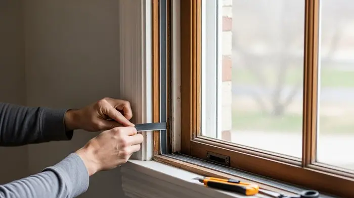 Installing Weatherstripping to Dehumidify 