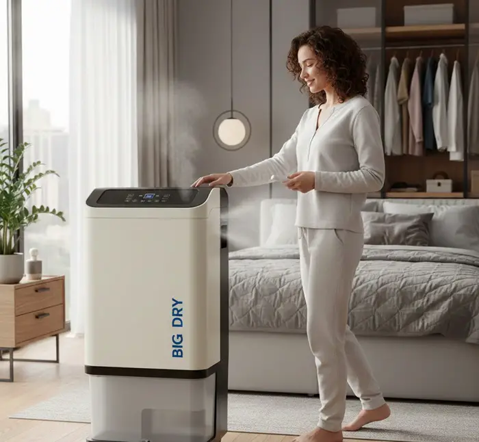 how big a dehumidifier do I need for my bedroom