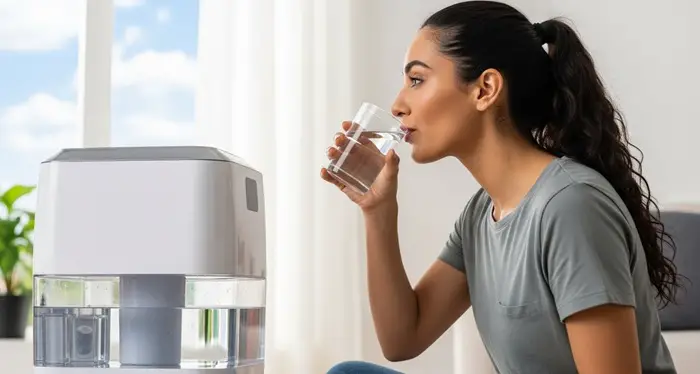 Water from a Dehumidifier Tank Safety