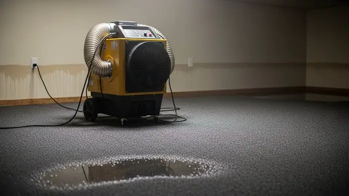 dehumidify wet carpets