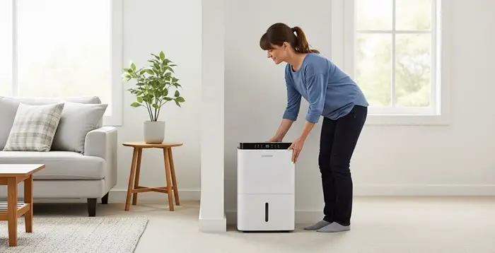 position a dehumidifier