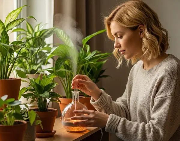 oil diffuser effect on plants